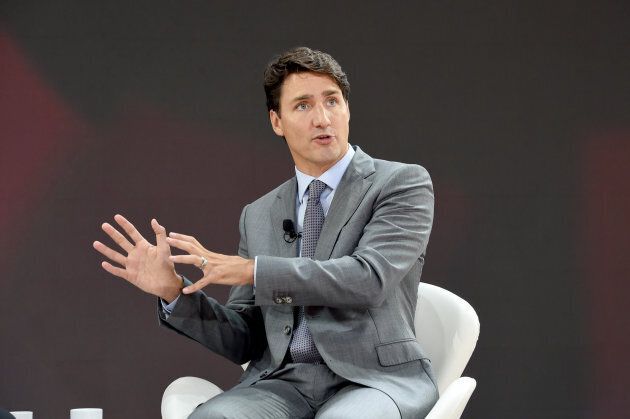 Prime Minister Justin Trudeau speaks on Sept. 20, 2017.