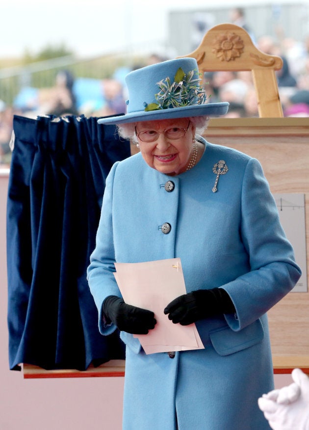 Queen Elizabeth II after giving a speech on September 4, 2017 in South Queensferry, Scotland. (Jane Barlow - WPA Pool/Getty Images)