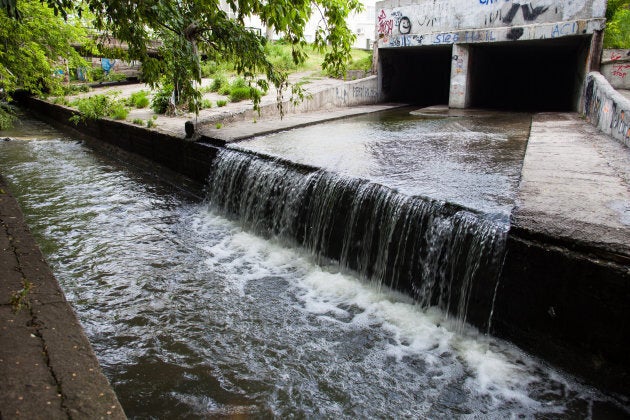 Traditional, or "grey," infrastructure includes storm drains that simply displace water.