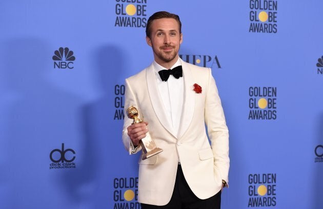 Ryan Gosling at the 2017 Golden Globes.