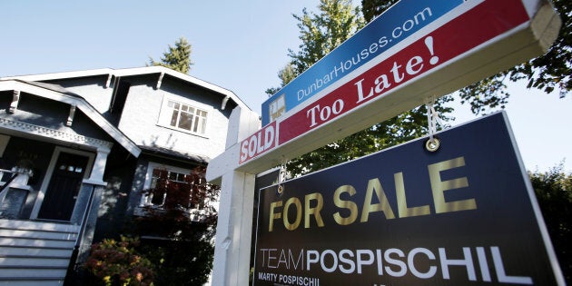 A for sale sign is pictured in front of a home in Vancouver, B.C., Sept. 22, 2016. A proposal by Canada's banking regulator to expand