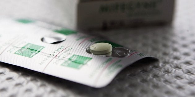The abortion drug Mifepristone, also known as RU-486, is pictured in an abortion clinic on Feb. 17, 2006 in Auckland, New Zealand.
