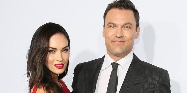 Megan Fox and Brian Austin Green at Ferrari's 60th Anniversary in the USA Gala in 2014.