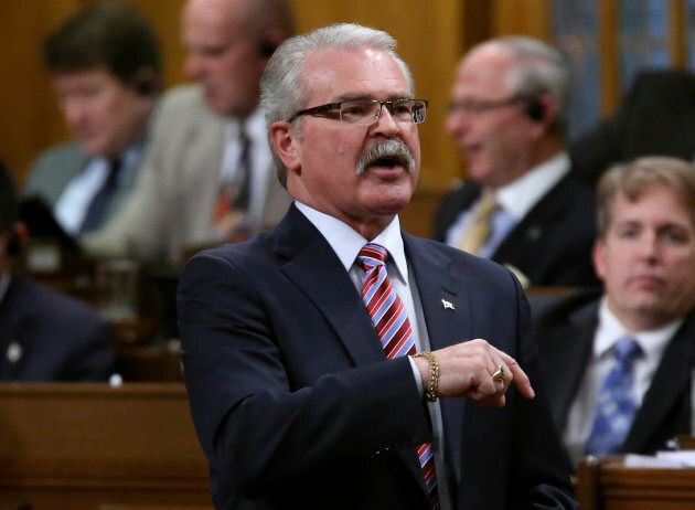 Conservative MP and former Agriculture Minister Gerry Ritz speaks during Question Period in the House of Commons on Parliament Hill in Ottawa on March 3, 2014.