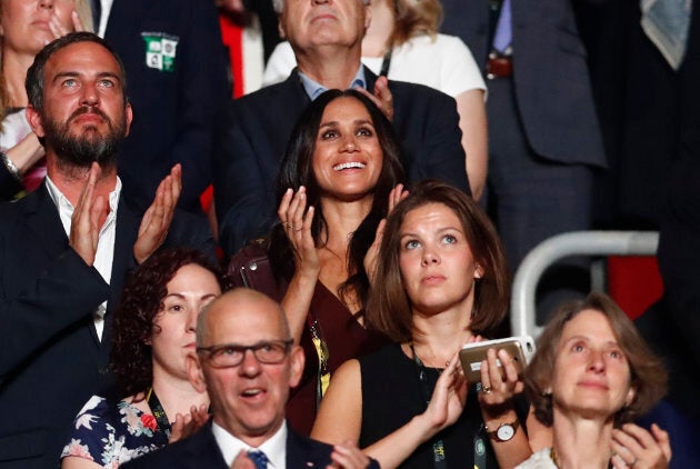 Meghan Markle applauds during the opening ceremony for the Invictus Games in Toronto, September 23, 2017. (REUTERS/Mark Blinch)