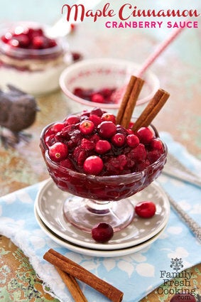 Maple Cinnamon Cranberry Sauce