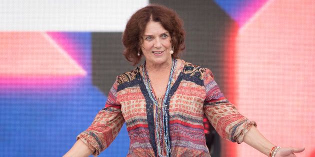 Margaret Trudeau delivers remarks at We Day Canada at Parliament Hill on July 2, 2017 in Ottawa. (Mark Horton/Getty Images)