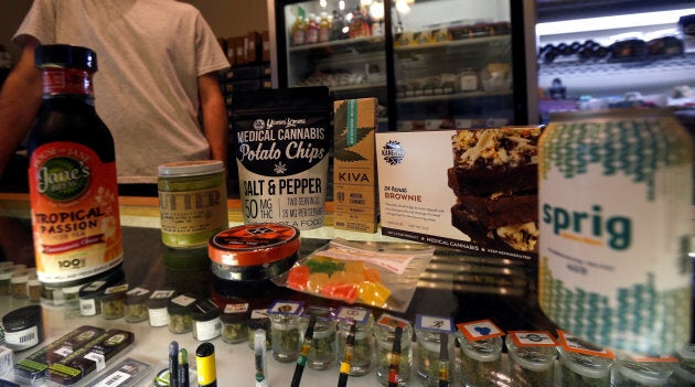 A variety of marijuana edibles at the Los Angeles Patients & Caregivers Group medicinal marijuana dispensary in West Hollywood, Calif., Oct. 18, 2016. Nearly half of Canadians said in a recent poll they would try marijuana edibles once they're legal.