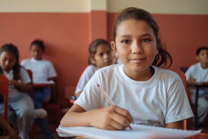 "In spite of the earthquake, I follow my dreams as they have not changed, I want to be a teacher when I grow up because I want to teach children," claims Emilia Vilela, 11, with a big smile on March 13, 2017 in Coaque, Manabí, Ecuador. Emilia from Coaque, Manabí is one of the 250,000 children affected by the 7.8 earthquake that shook Ecuador on April 16, 2016. Emilia participated in UNICEF's psychosocial support activities within its child-friendly spaces.