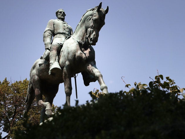 The statue of Confederate Gen. Robert E. Lee stands in the centre of the renamed Emancipation Park on August 22, 2017 in Charlottesville, Va. A decision to remove the statue caused a violent protest by white nationalists, neo-Nazis, the Ku Klux Klan and members of the alt-right.