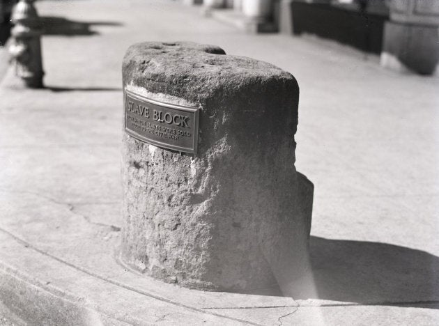 The slave block in Fredericksburg, Va.