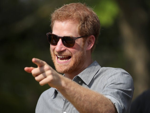 Prince Harry attends the Cycling Criterium time trial during the Invictus Games at High Park in Toronto on Sept. 27, 2017.