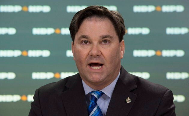 NDP health critic Don Davies speaks during a news conference on blood plasma clinics in Ottawa on Nov. 15, 2016.