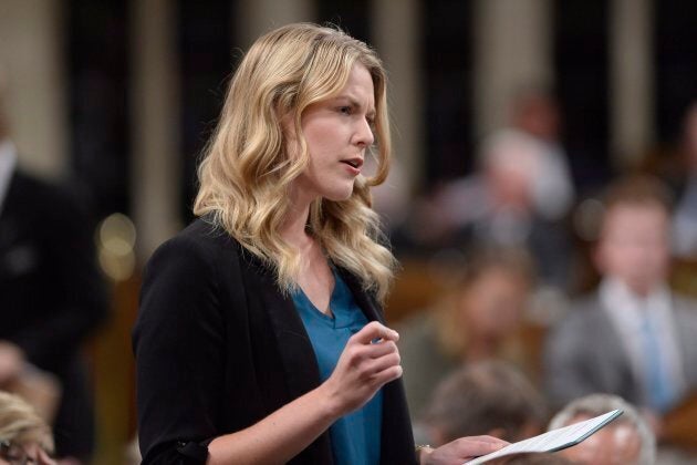 Conservative MP Rachael Harder rises during question period in the House of Commons on Parliament Hill in Ottawa on Sept.27, 2017.