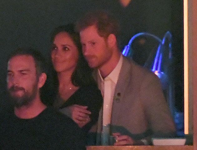 Meghan Markle and Prince Harry are seen at the Closing Ceremony of the Invictus Games Toronto 2017 at the Air Canada Centre on September 30, 2017. (Karwai Tang/WireImage)