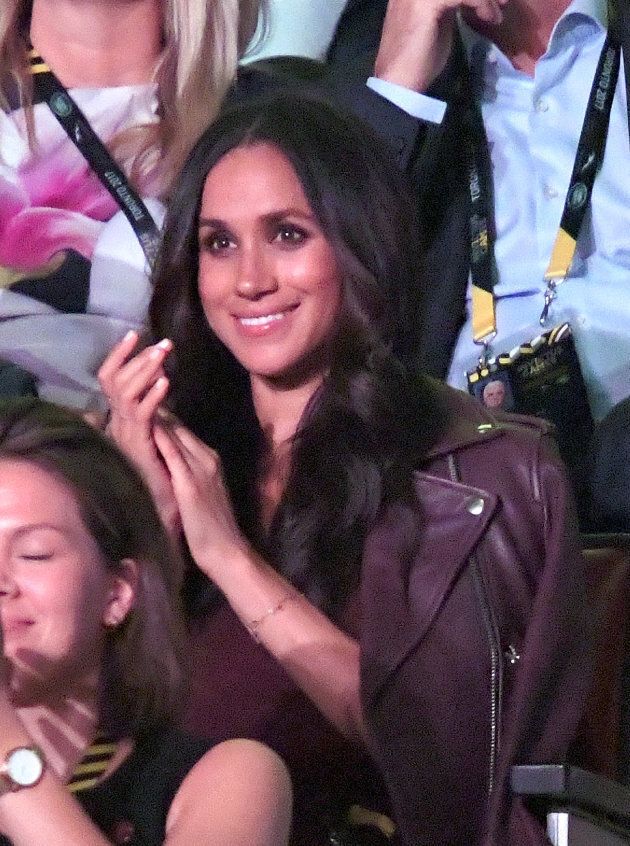 Meghan Markle attends the opening ceremony of the Invictus Games on Sept. 23. at Toronto's Air Canada Centre.