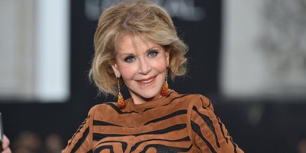 Jane Fonda at the rehearsal before Le Defile L'Oreal Paris as part of Paris Fashion Week Womenswear Spring/Summer 2018 at Avenue Des Champs Elysees on October 1, 2017 in Paris, France. (Photo by Kristy Sparow/Getty Images for L'Oreal)