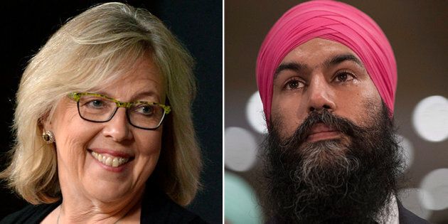 Green Party Leader Elizabeth May congratulated Jagmeet Singh on winning the NDP leadership race. She also gave him a quick reminder on Canada's electoral system.
