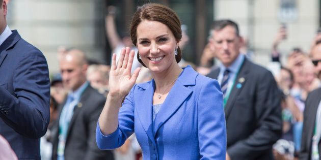 Catherine, Duchess of Cambridge visits The Brandenburg Gate on day 3 of their Royal Tour of Poland and Germany on July 19, 2017 in Berlin, Germany. (Omer Messinger/NurPhoto via Getty Images)