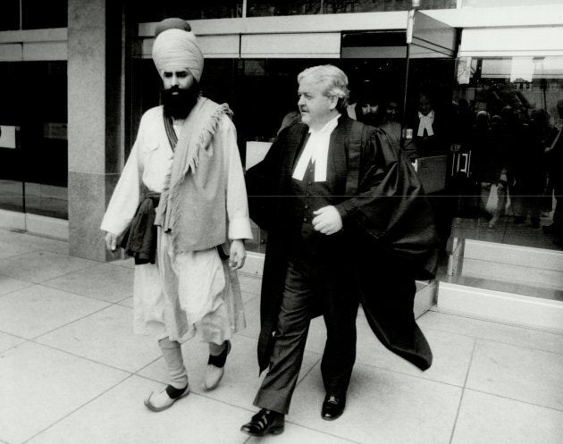 Talwinder Singh Parmar, left.