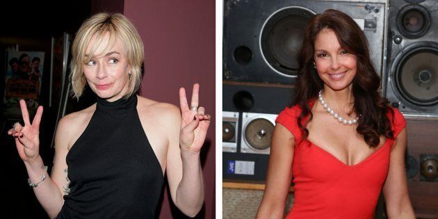 Actresses Lucy DeCoutere, left, and Ashley Judd.