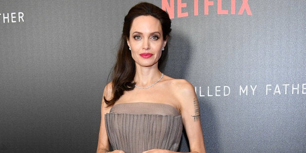 Angelina Jolie attends the 'First They Killed My Father' New York premiere on September 14, 2017.