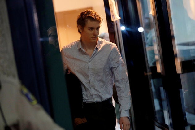 Brock Turner, the former Stanford swimmer convicted of sexually assaulting an unconscious woman, leaves the Santa Clara County Jail in San Jose, Ca. on Sept. 2, 2016.