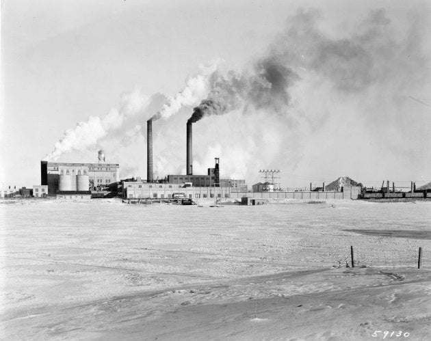 Spruce Falls Power and Paper Company, Kapuskasing, Ont., 1955.