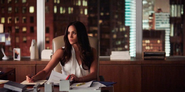 Meghan Markle shown here playing Rachel Zane on a season seven episode of 'Suits.'