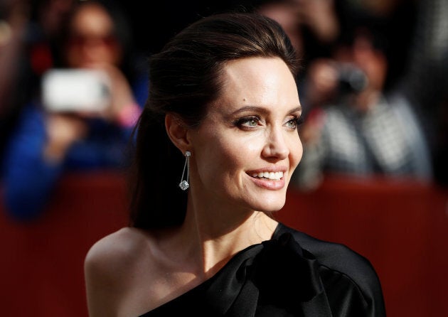 Angelina Jolie arrives on the red carpet at the Toronto International Film Festival (TIFF) in Sept. 2017.