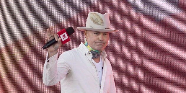 Tragically Hip frontman Gord Downie arrives at We Day on Parliament Hill in Ottawa on Sunday, July 2, 2017.