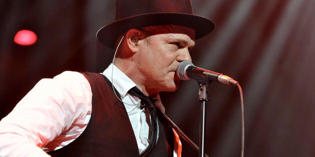 Lead singer Gord Downie of the Tragically Hip performs at Air Canada Centre on Feb. 14, 2013 in Toronto.