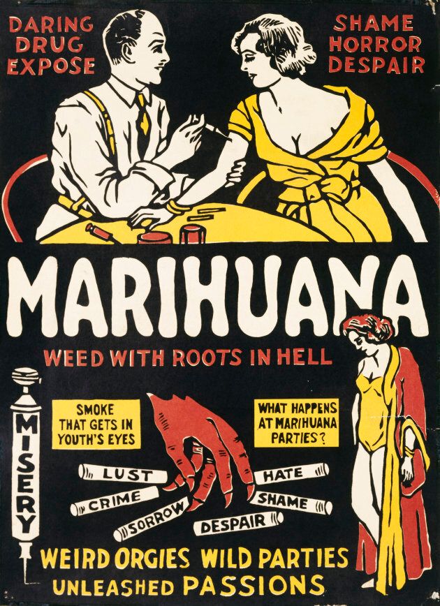 "Marihuana: Weed with Roots in Hell" movie poster.