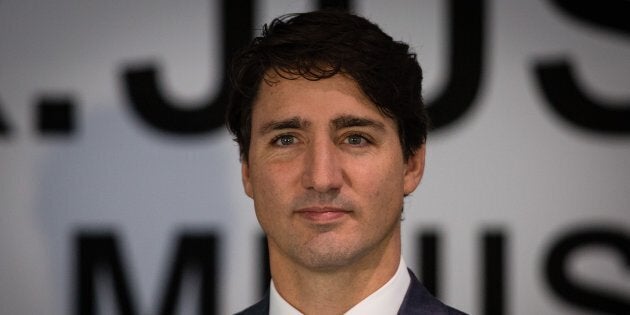 Canadian Prime Minister Justin Trudeau arrives to make a speech before the Mexican Senate during his official visit on Oct.13, 2017 in Mexico City, Mexico.