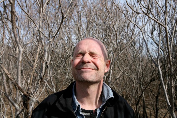 Gord Downie of The Tragically Hip outside the band's recording studio in Bath, Ont. on March 26, 2009.