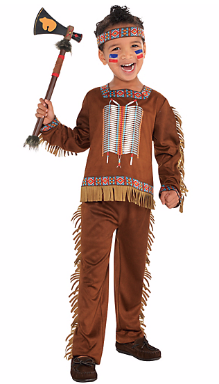 A "toddler boys native American costume" from Party City.