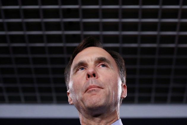 Canada's Finance Minister Bill Morneau takes part in a news conference on Parliament Hill in Ottawa on Oct. 19, 2017.