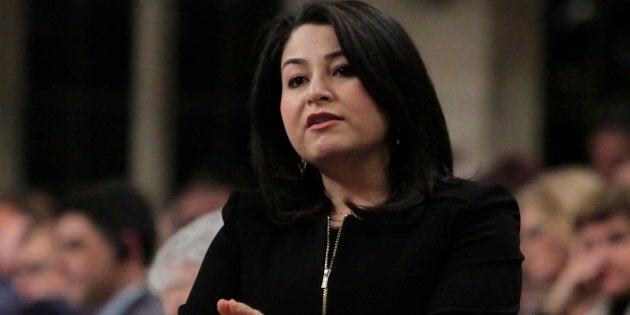 Minister of the Status of Women Maryam Monsef stands in the House of Commons on April 6, 2017.