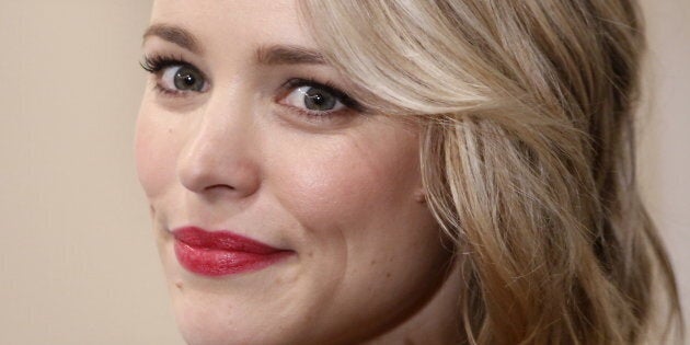 Rachel McAdams poses for pictures as she attends a news conference to promote her film