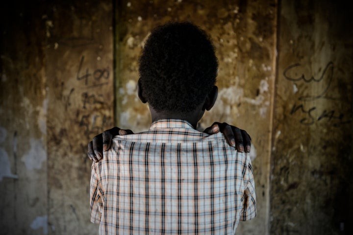 Luny (name changed), 14, was recently released from an armed group in South Sudan. He's seen in the Protection of Civilians (POC) site near Bentiu, in Unity State, South Sudan on Aug. 13, 2016.