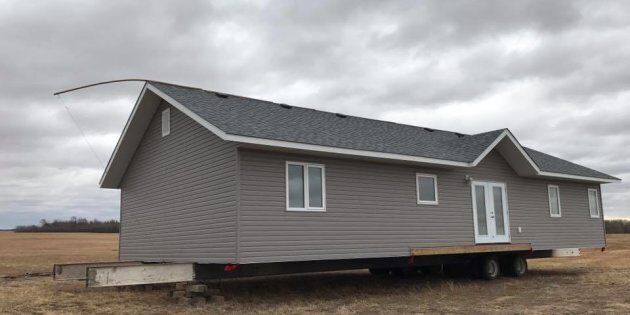 Saskatchewan teacher Patrick Maze said he found this house on his property.