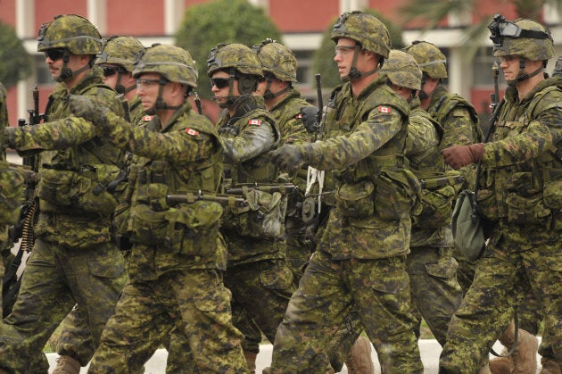 Canadian troops at the end of a demonstration rescue operation north of Lima, Peru on July 19, 2010. The Multinational Exercise South was based on chapter 7 of the United Nations Imposition of Peace Accord letter.