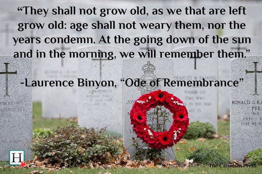 Canadian Remembrance Day Quotes