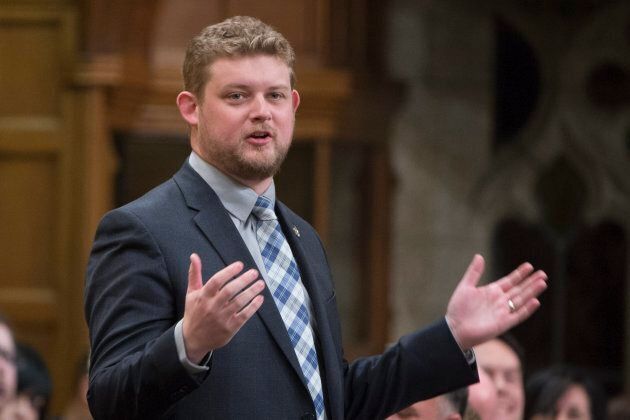 NDP MP Daniel Blake rises in the House of Commons on Parliament Hill in Ottawa on Dec. 7, 2015.