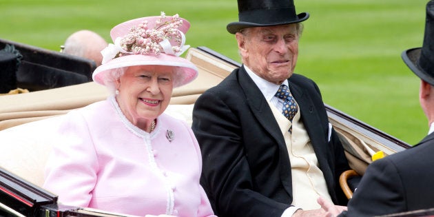 Queen Elizabeth II and Prince Philip attend day 2 of Royal Ascot at Ascot Racecourse in June 2016.