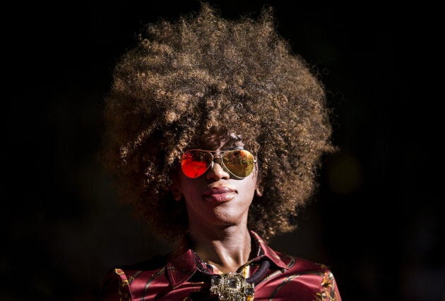 LBGTQ activist Biko Beauttah arrives on the red carpet for the film "Stonewall" during the 40th Toronto International Film Festival in Toronto, Canada, September 18, 2015.