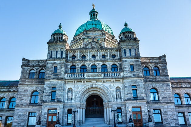 The B.C. legislature in Victoria.