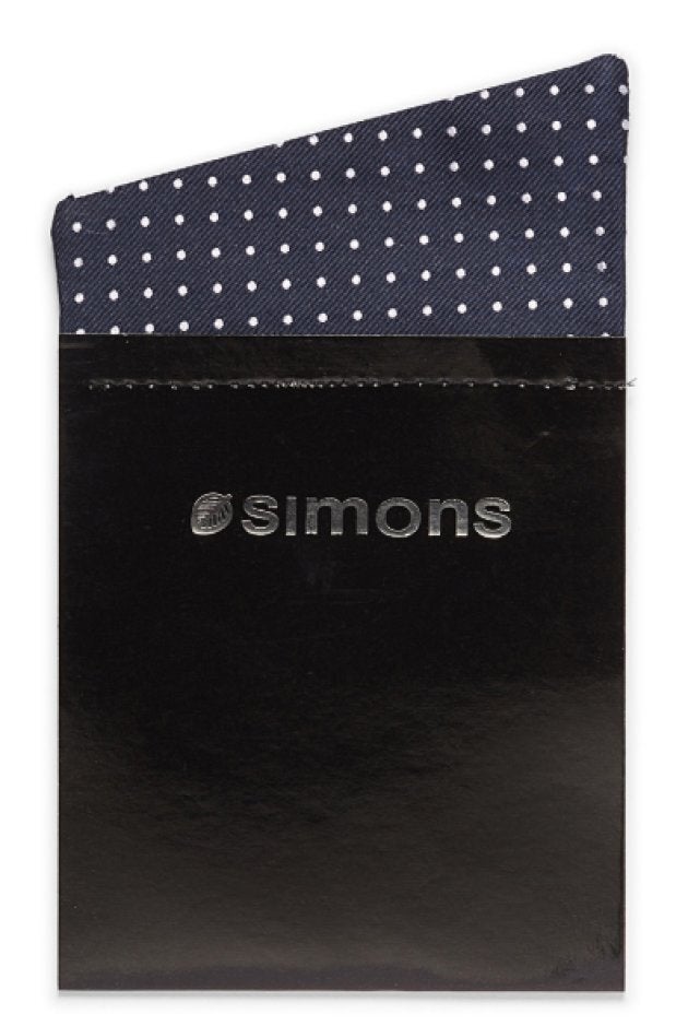 Dotted trompe-l'oeil pocket square from Simons