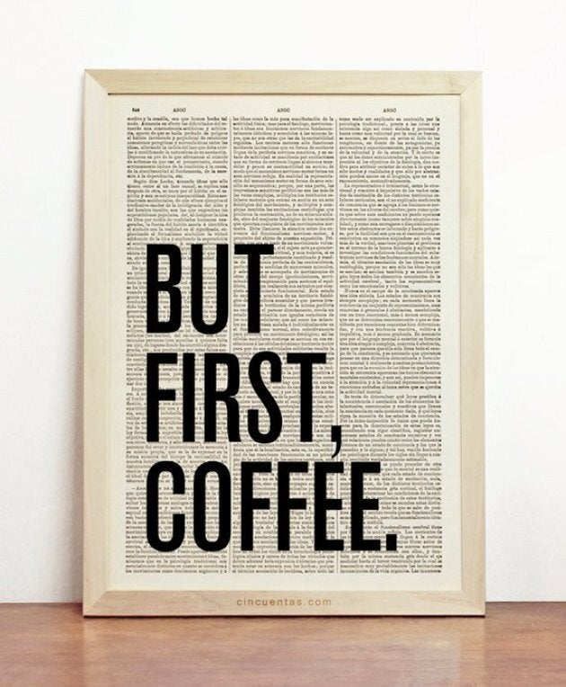 But First Coffee poster from Printionery on Etsy