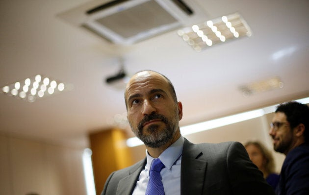 The CEO of Uber, Dara Khosrowshahi, attends a meeting in Brasilia, Brazil on Oct. 31, 2017.